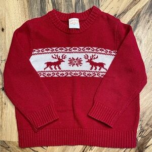 Red Christmas Sweater Boys Size 4T